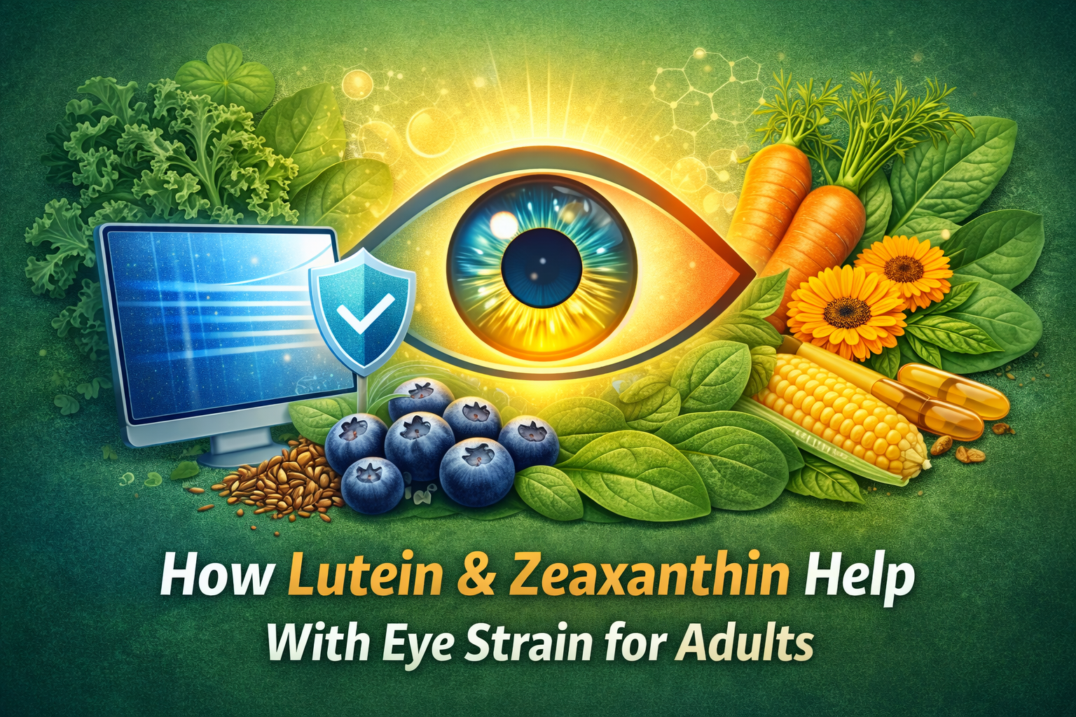 How Lutein & Zeaxanthin Help With Eye Strain for Adults (2026 Guide)